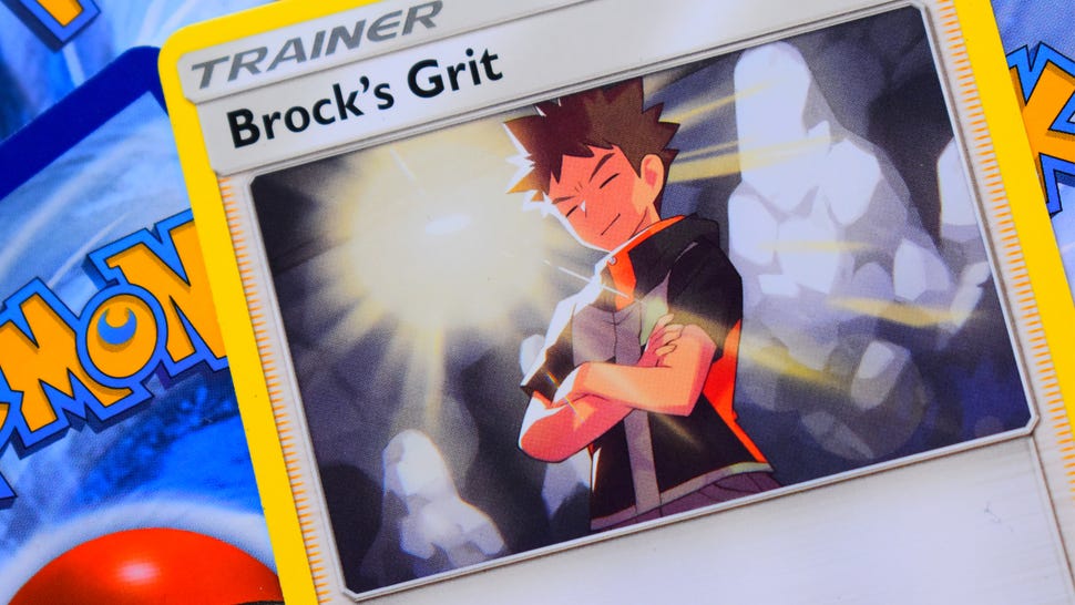 Pokemon Trading Card Game card Brock's Grit