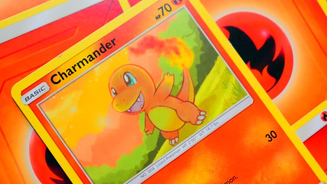 Herní karta pro obchodní kartu Pokemon Charmander