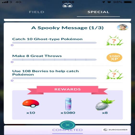 Pokémon Go A Spooky Message quest steps - how to catch Spiritomb and  Spiritomb stats