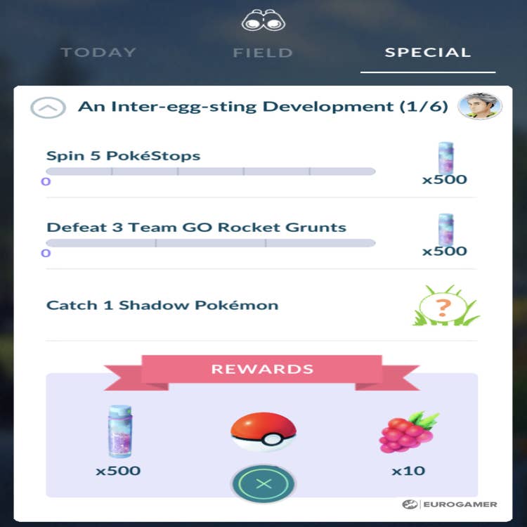 Pokémon Go Showdown in the Shadows quest steps and rewards