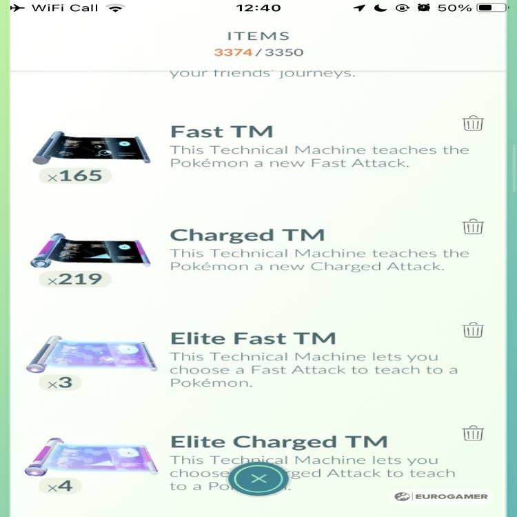 Pokémon Go Moves, including how to get a second charge move, Fast