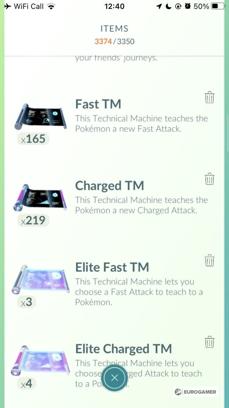 How to use a Charged TM in Pokémon Go