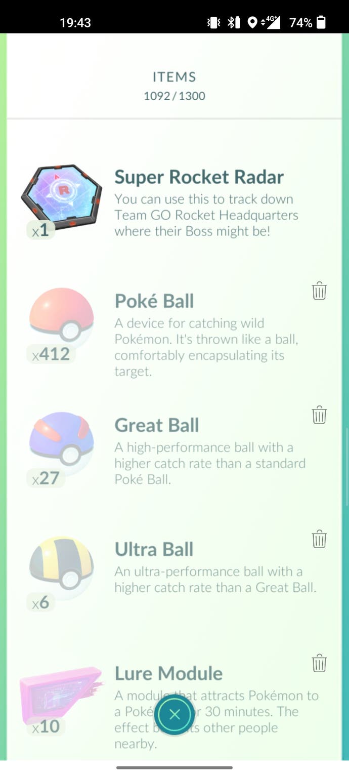 Pokémon Go Pokéball -Artikel Beschreibung