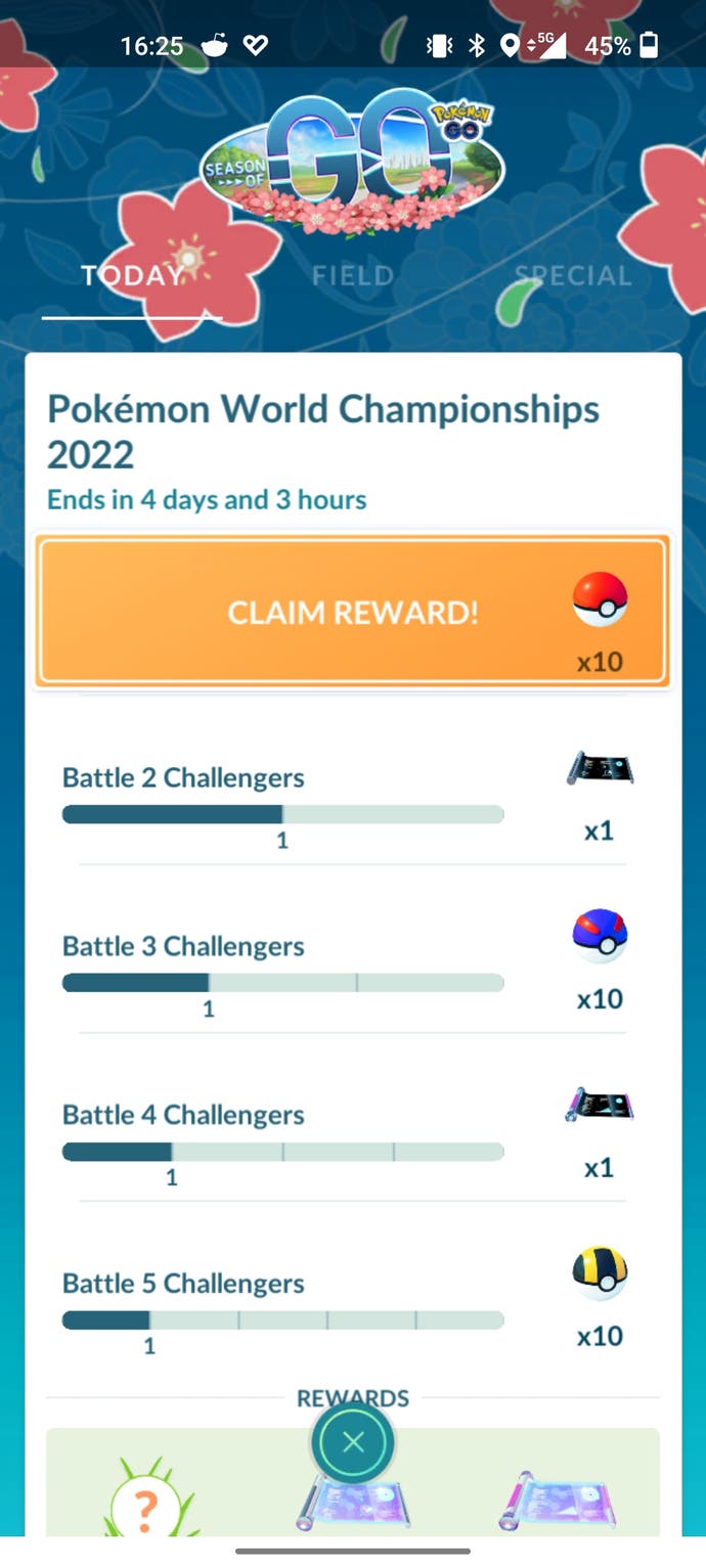 Pokémon Go Pokéball -Belohnung