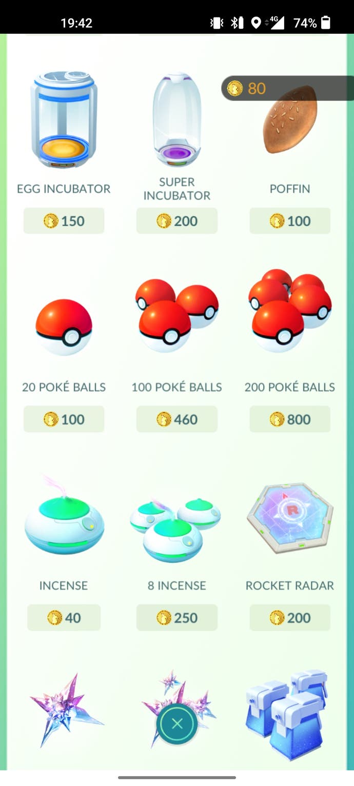Pokémon Go Pokéballs im Laden