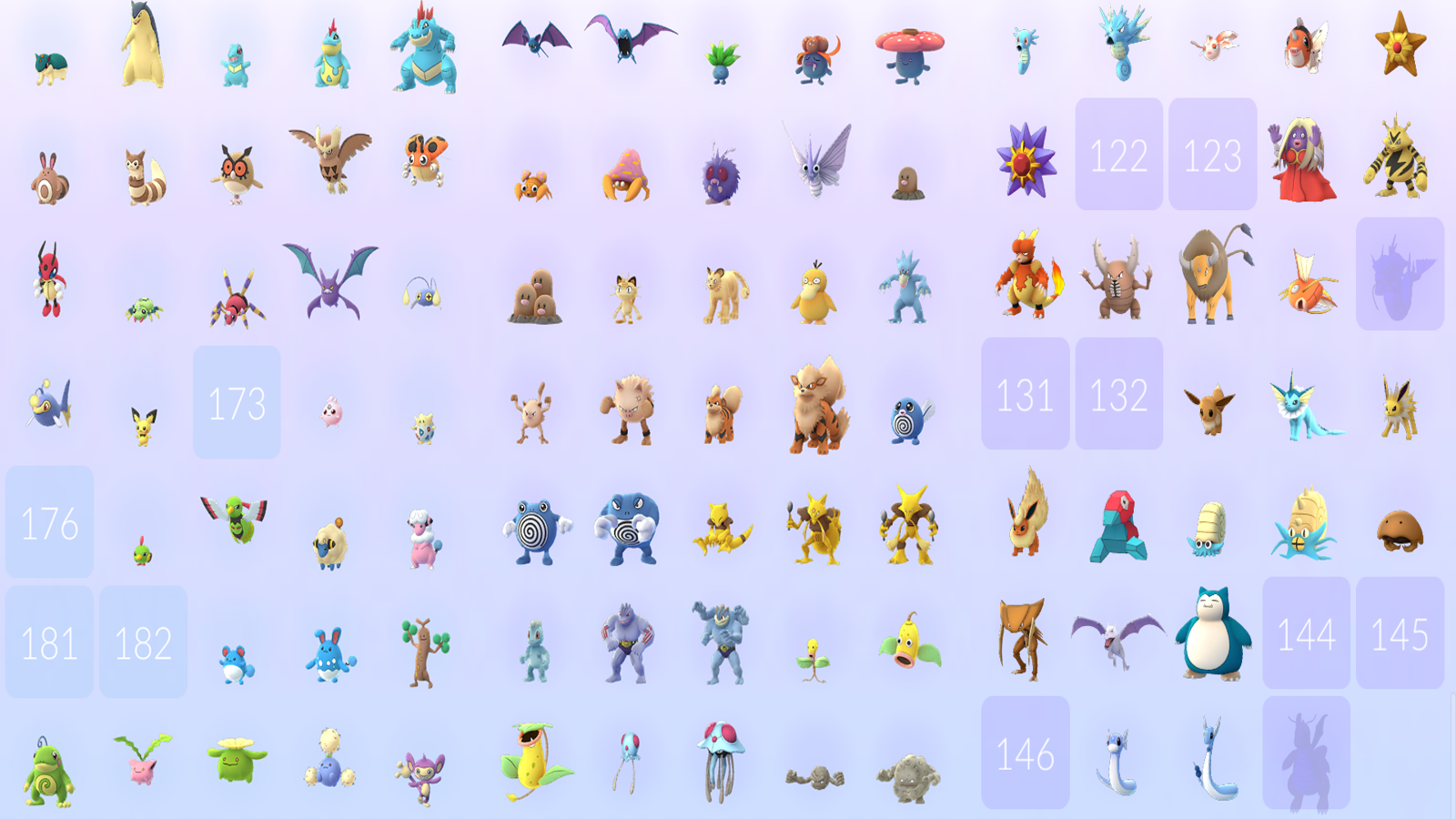 The complete Pokemon GO Pokedex - a list of every confirmed Pokemon in the  game