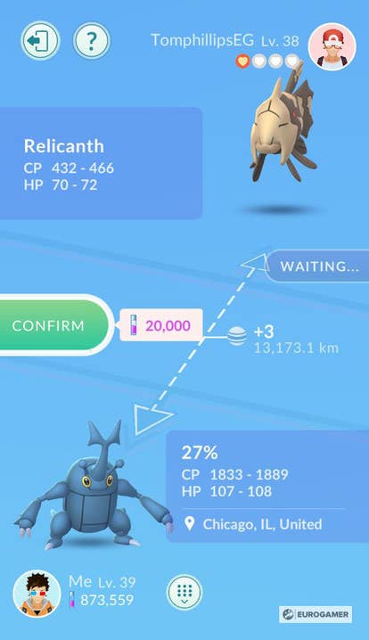 Shiny Palkia Pokemon Trade Go