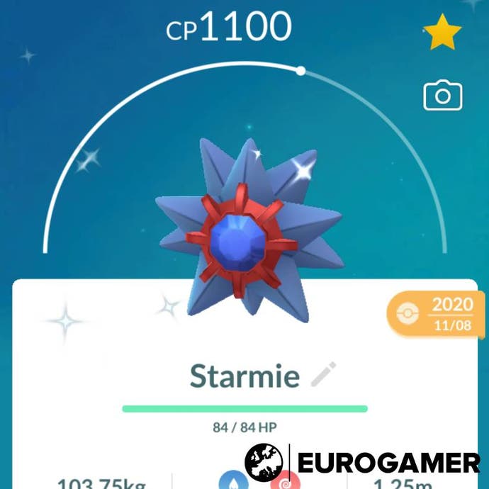 Shiny Starmie in Pokémon Go