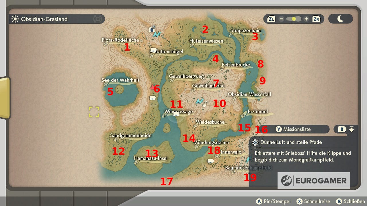 Pokemon Legenden Arceus Alle Pokemon Fundorte Pokémon Legenden Arceus: Elite Pokémon Fundorte + Maps - Hier findet