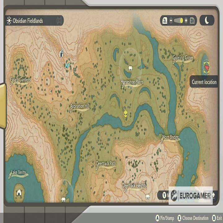 All Unown Locations (Obsidian Fieldlands) - Pokémon Legends: Arceus 