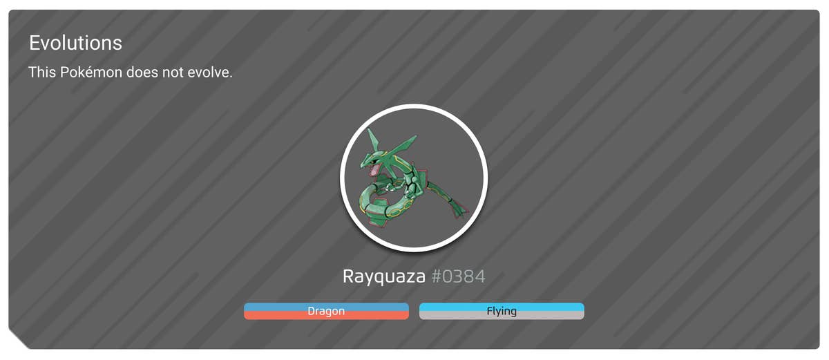 Pokemon Rayquaza Evolution