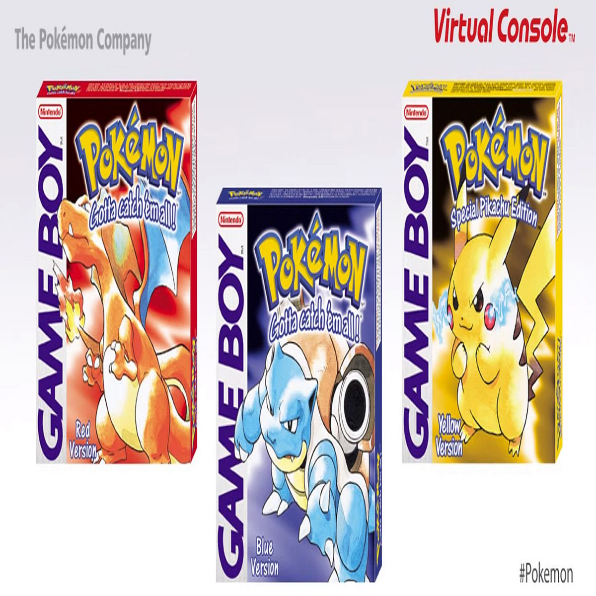 eShop versions of Pokémon Red, Blue and Yellow can transfer to