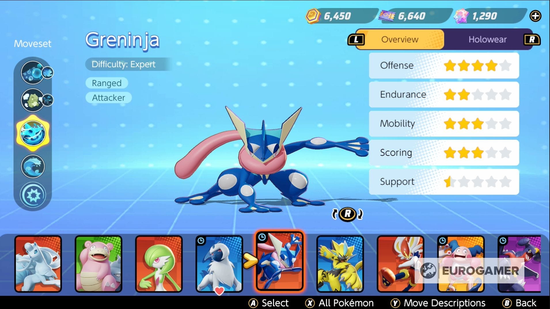 Pokémon Unite Greninja build Best items and moves for Greninja