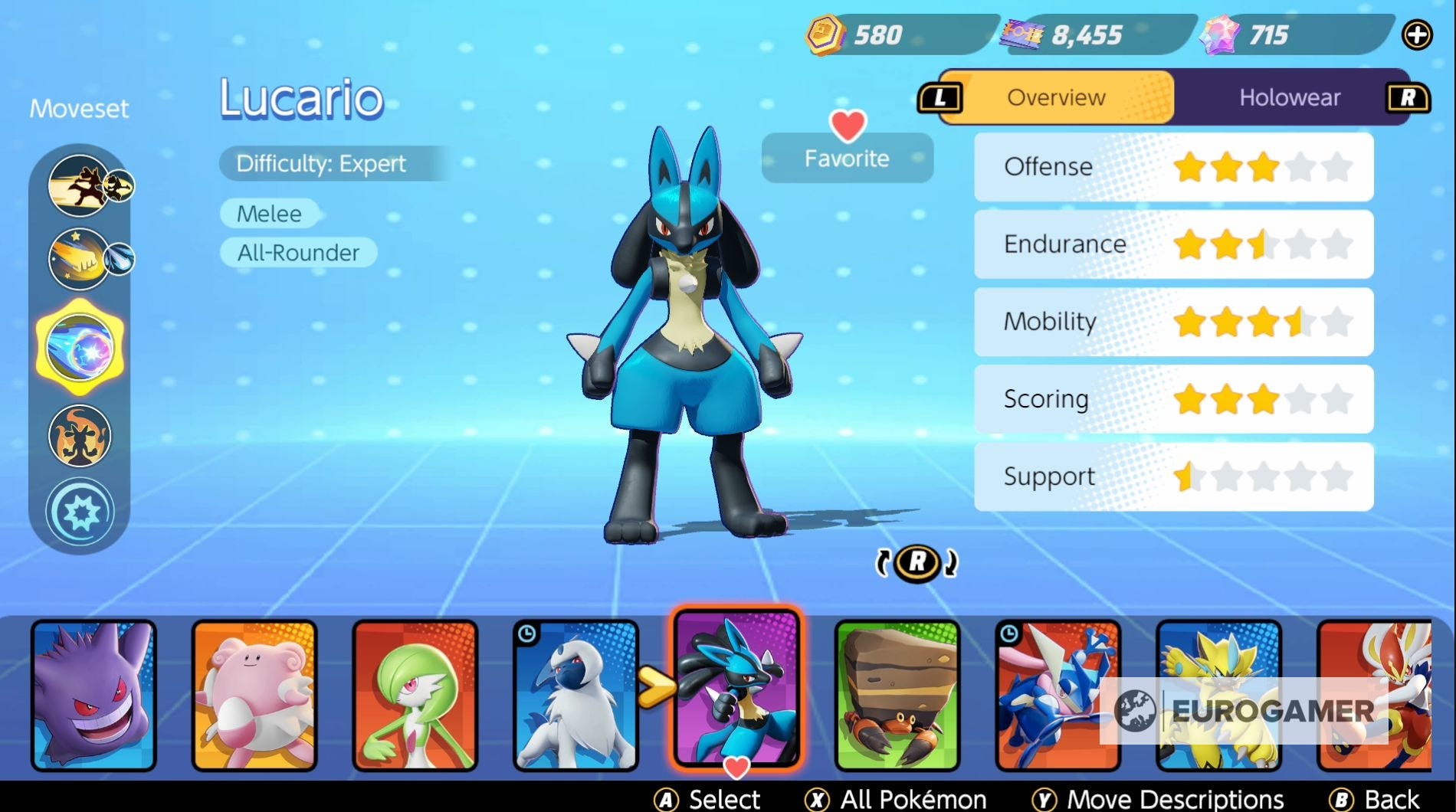 Pokémon Unite Lucario build Best items and moves for Lucario