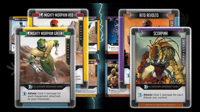 Power Rangers: Deck-Building Game cards