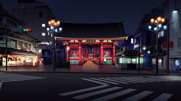 A street in Tokyo at night from Code Name Project M