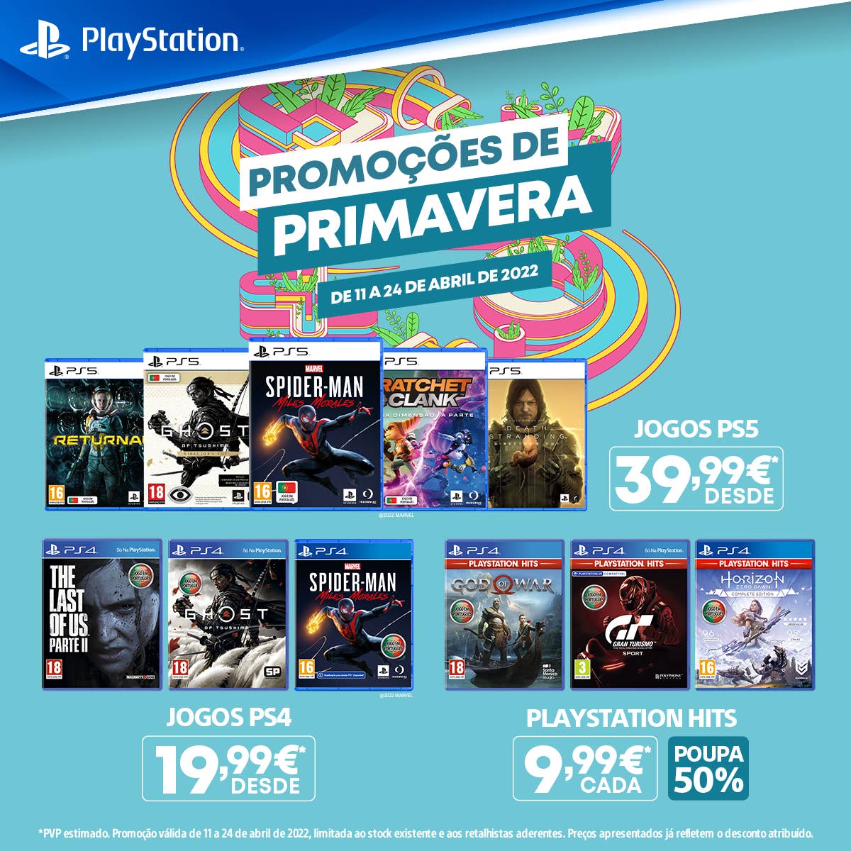 PS Store - Promoções de Primavera - jogos em destaque, datas e descontos