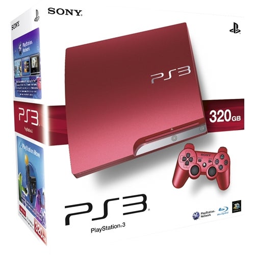 Red PlayStation 3 Slim 320GB console hits UK | Eurogamer.net
