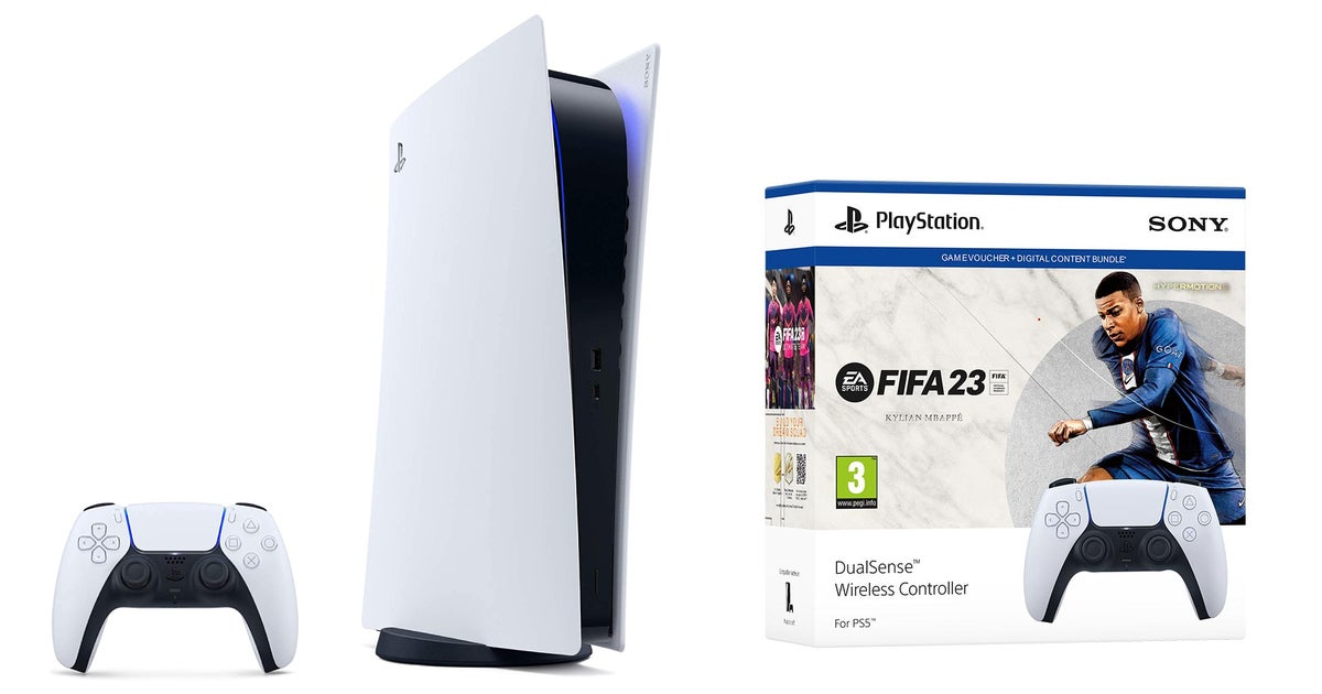 Get a PS5 Digital edition with an extra controller and FIFA 23 for the  perfect holiday gift.