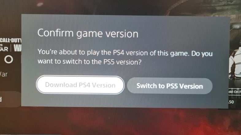 PS5 Now Warns You You're About To Play The PS4 Version Of A Cross-gen ...