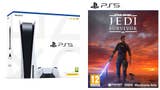 Image for The new PlayStation 5 + Star Wars Jedi: Survivor bundle is available now at Amazon
