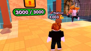 Image showing a character near a wall in Roblox game Punch Wall Simulator.