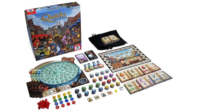 The Quacks of Quedlinburg board game box and components
