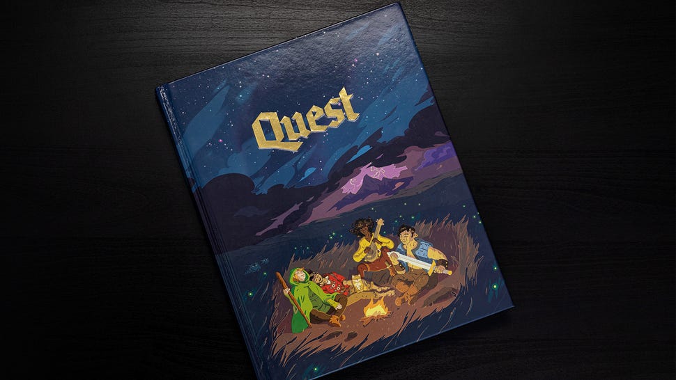 Quest roleplaying game hardcover rulebook
