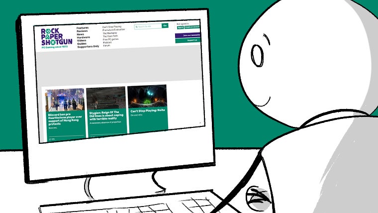 A Panel Shaped Screen Adventure: You see a new article on Rock Paper Shotgun