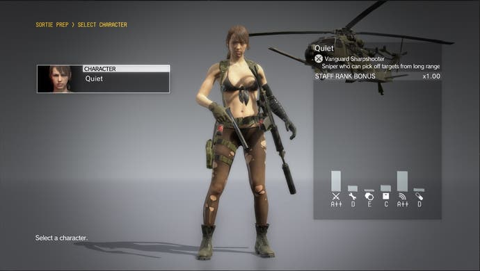 Metal Gear Solid 5 Quiet actor says her character design was 'not