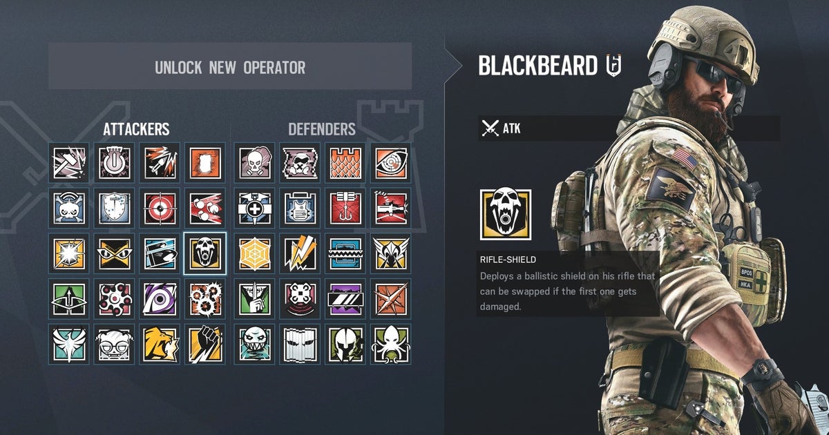 Rainbow Six Siege Blackbeard: what he can do and how to use him | Rock ...