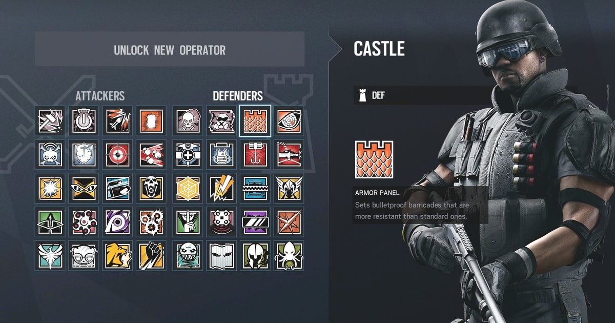 Rainbow Six Siege Castle: what he can do and how to use him | Rock ...