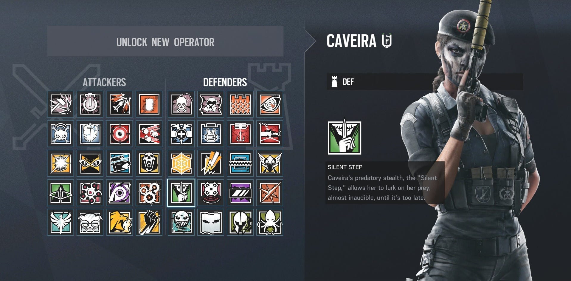 Caviera Icon R6 Rainbow Six Siege Caveira: Q1 2019 update, what she can do and how to ...