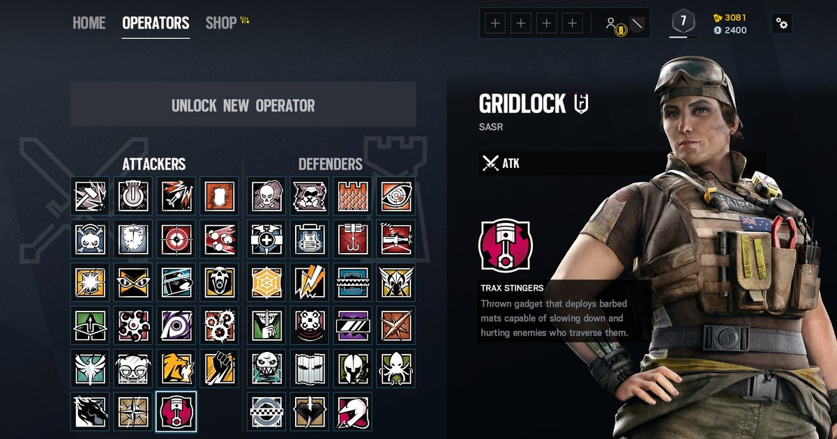 Gridlock R6 Class Rainbow Six Siege Gridlock: what she can do and how to use her | Rock ...
