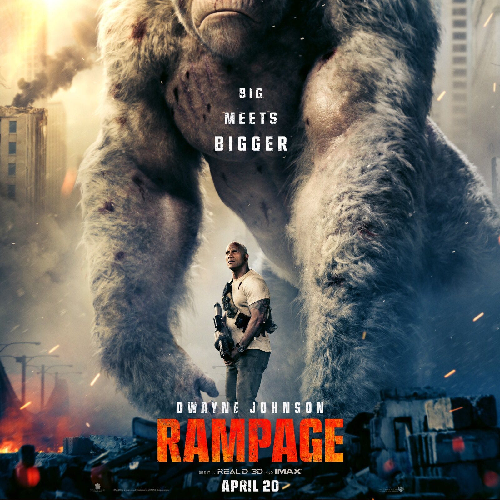 Here's the first trailer for game adaptation Rampage, starring The Rock ...