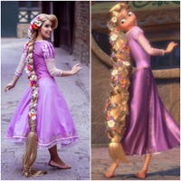 Cosplayer Lily on the Moon (photo courtesy Instagram) and her Disney princess counterpart