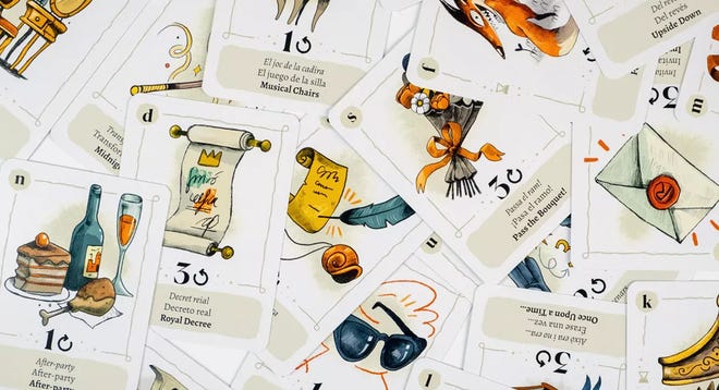 An image of cards from Rebel Princesses.
