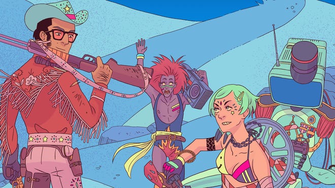 Artwork for TRPG Rebels of the Outlaw Wastes.