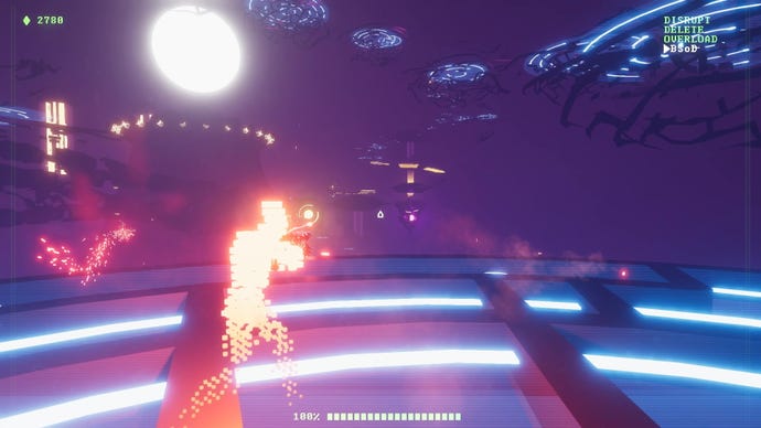The program fends off robots in Recompile.