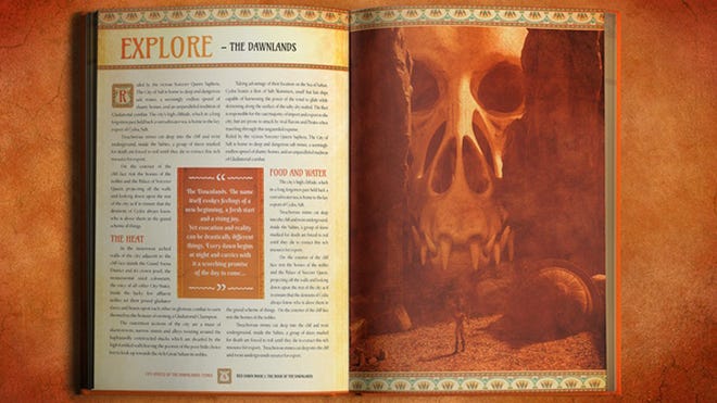 Red Dawn: Into the Dawnlands rpg book layout