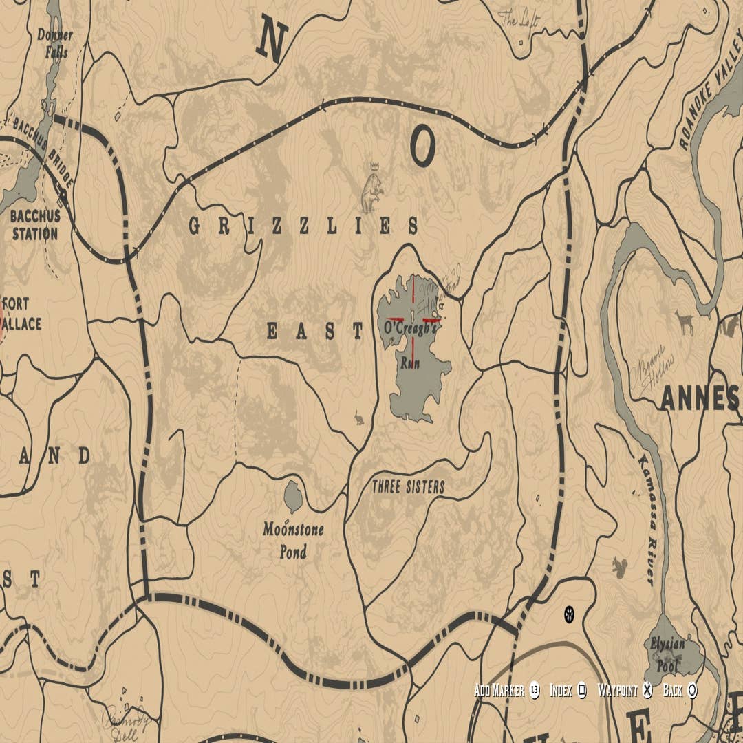 Red Dead Redemption 2 Jack Hall Gang Treasure Map locations