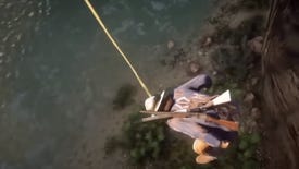 Red Dead Redemption 2 players are puke rappelling off mountains