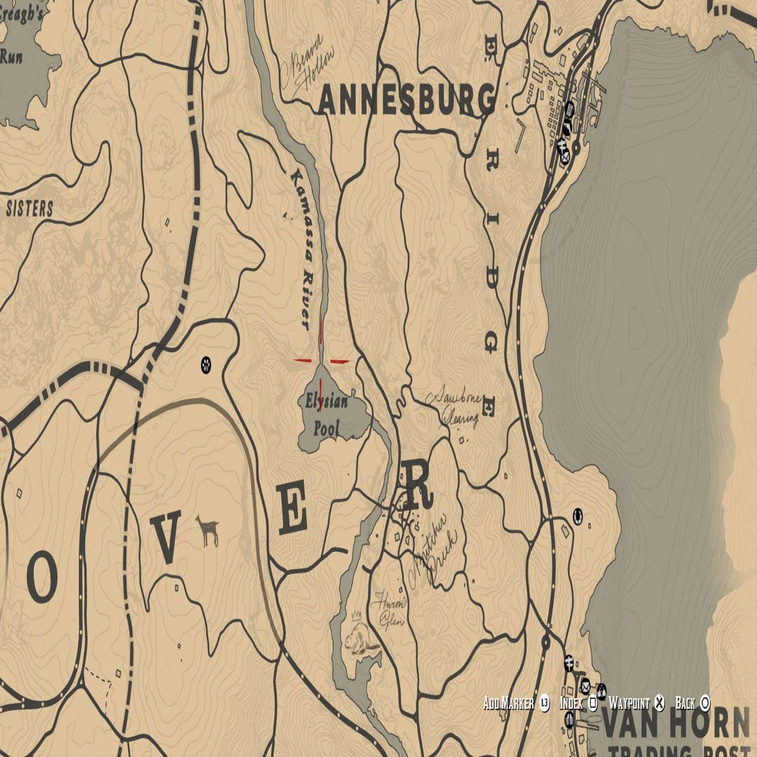 How to find all the treasures of the Poison trail in RDR 2? Map of