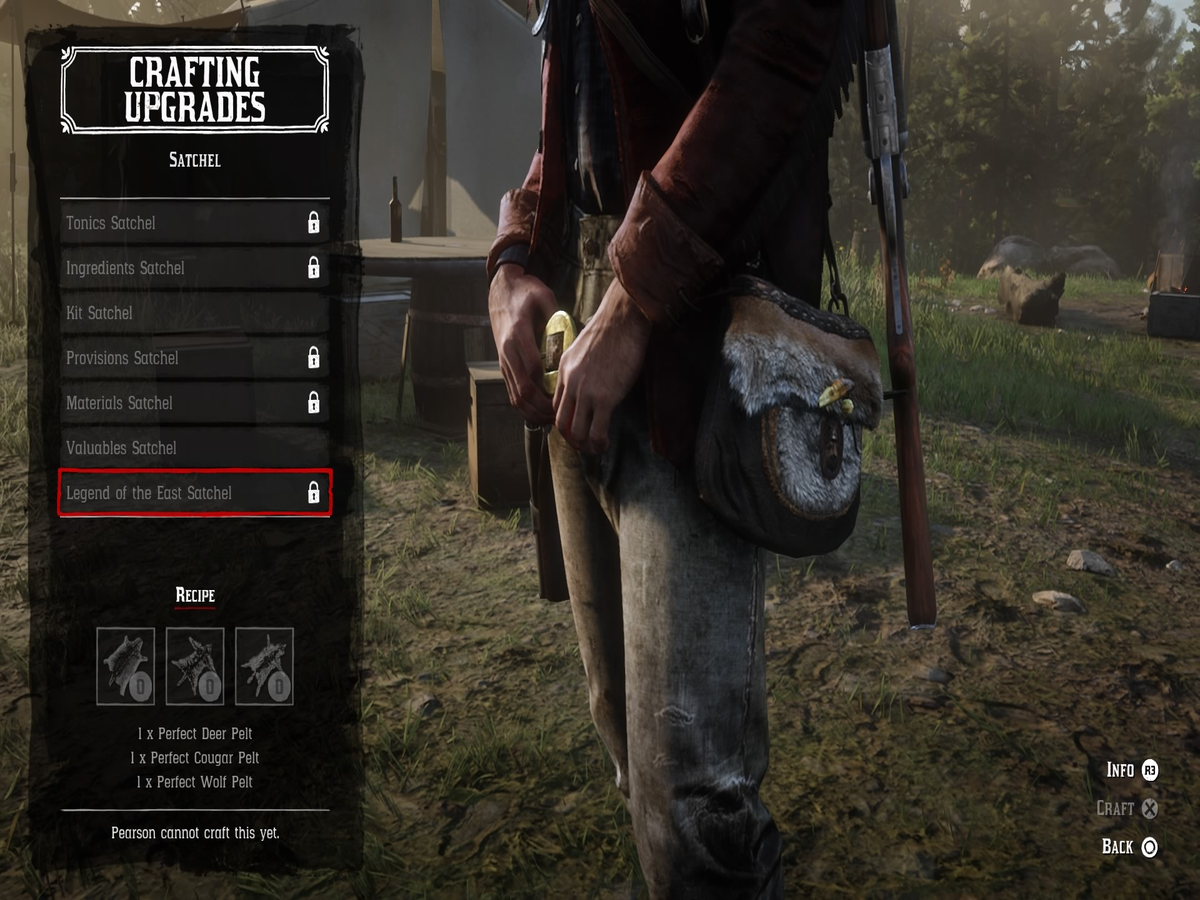 Red Redemption 2 Satchel Guide - how to upgrade your horse satchel, satchel full | VG247