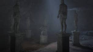 The statue room for the Strange Statues puzzle in Red Dead Redemption 2.