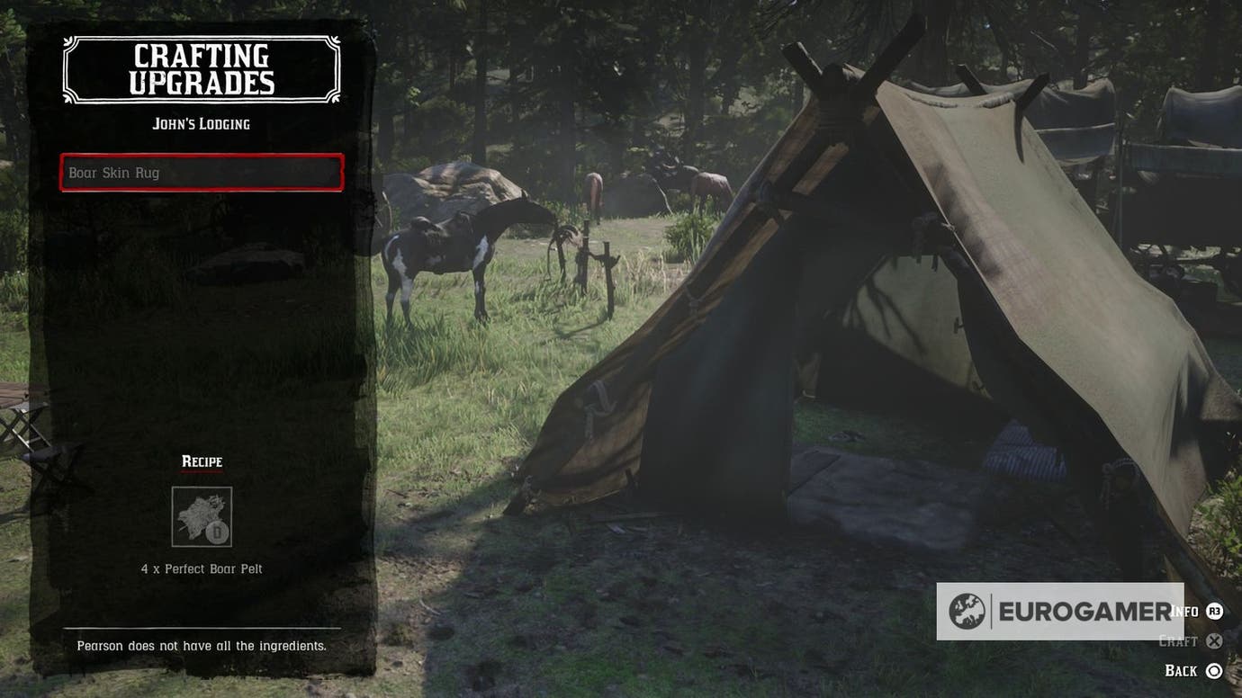 Red Dead Redemption 2 Camp Upgrades Liste, wie man ...