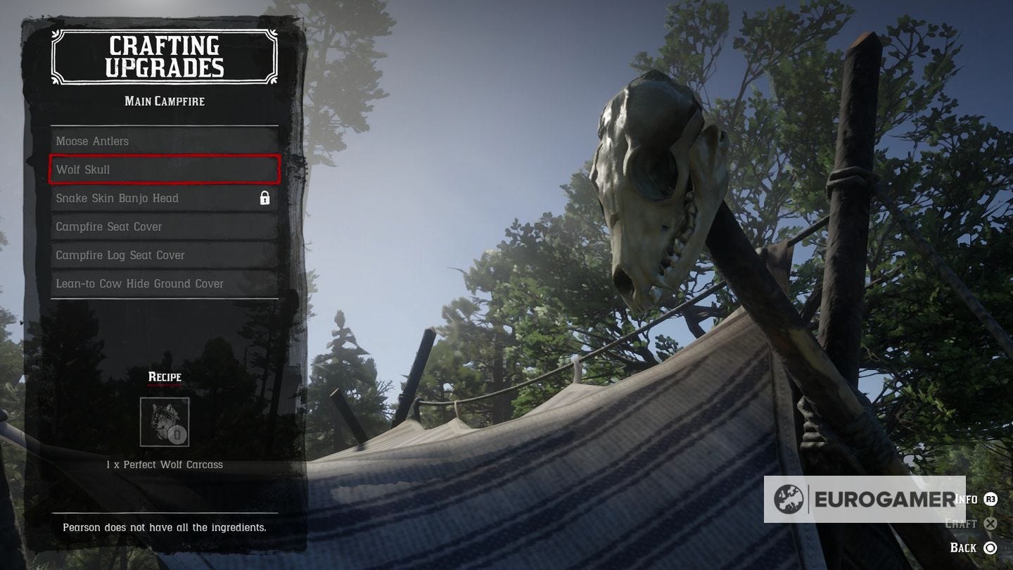 Red Dead Redemption 2 camp upgrades list, how to get Leather Working