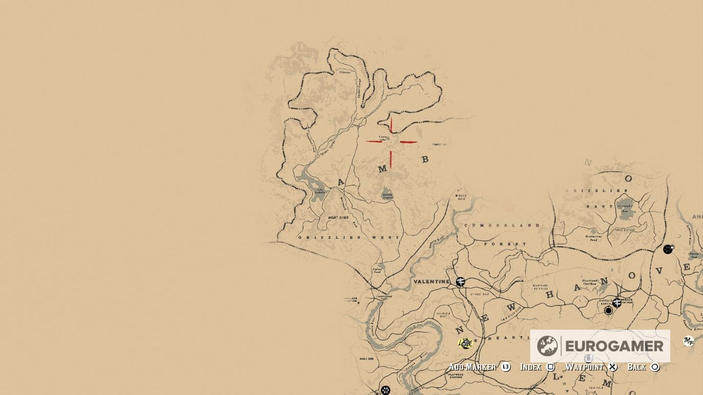 Red Dead Redemption 2 Poisonous Trail Treasure Map location and