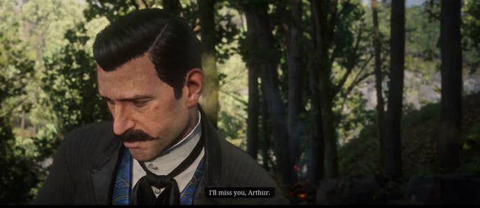 Джозия Трелони в Red Dead Redemption 2 рассказывает об Артуре Моргане.