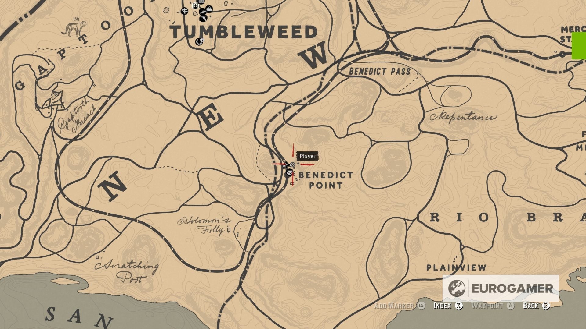 Red Dead Redemption 2 The Elemental Trail Treasure Map locations 